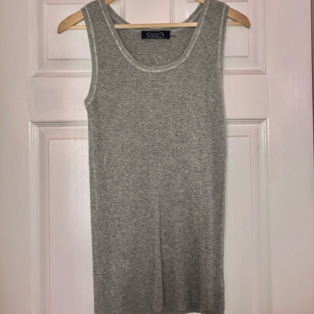 Magashoni M grey sleeveless top NWOT